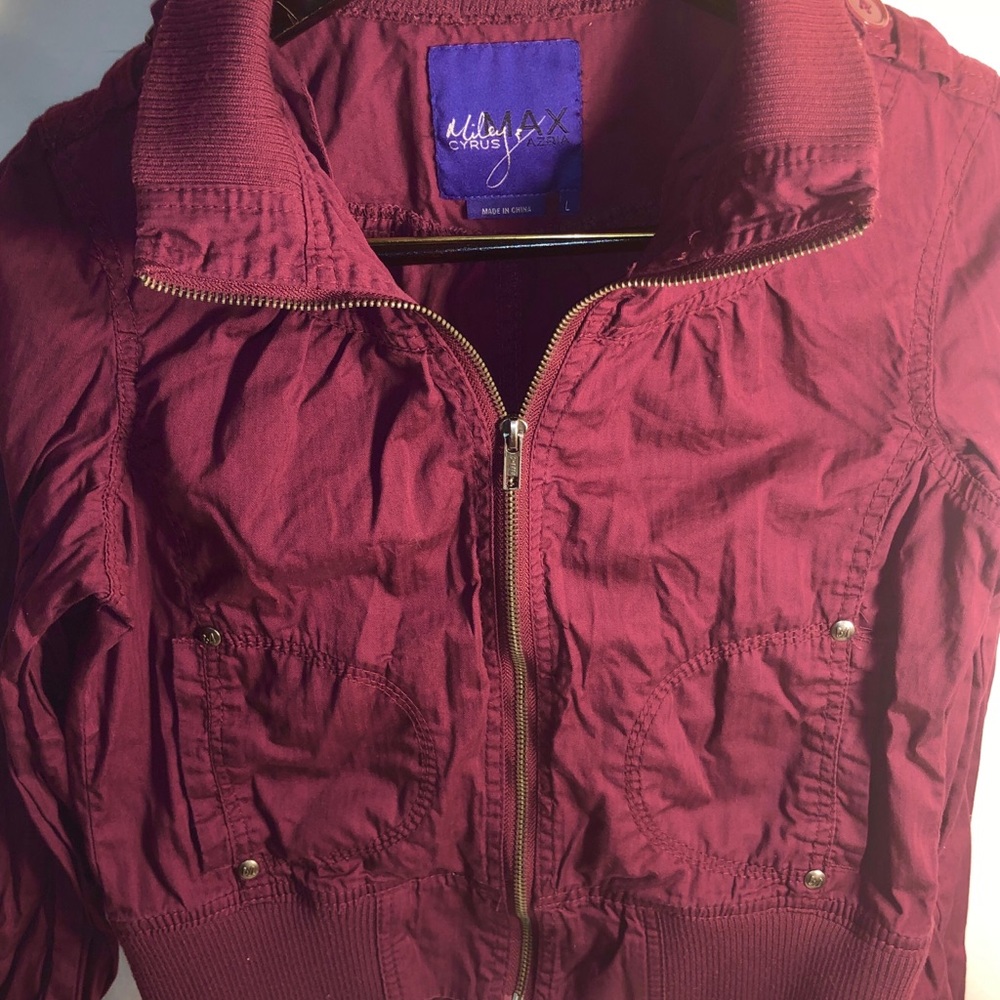 Miley Cyrus Max Azria FillZip Bomber. Women’s Lrg.
